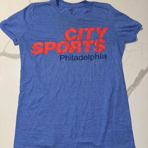 City Sports Philadelphia T Shirt Blue Small